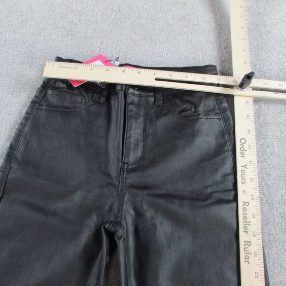 Edikted Luna Faux Leather Flare Pants Womens XS Grunge Y2K Clubwear Going Out - Picture 5 of 13